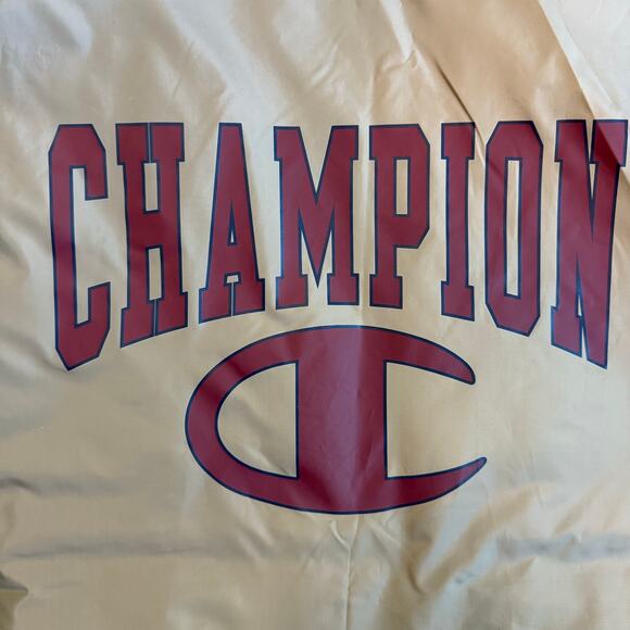 Champion Big C Coaches Jacket Men’s Large Tan with Burgundy Logo - Picture 5 of 14